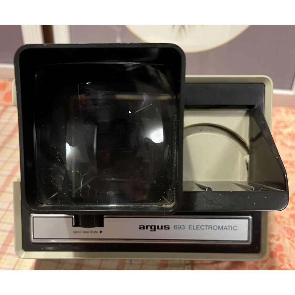 Vintage Argus 693 Electromatic 35 MM Slide Viewer Tested Made in USA Retro Works